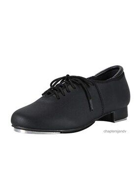 PU Leather Lace Up Tap Dance Shoes Unisex
